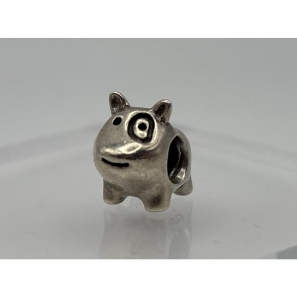PANDORA Spot the Dog Bead Charm #790258 Puppy Sterling Silver Retired Authentic - Picture 1 of 6